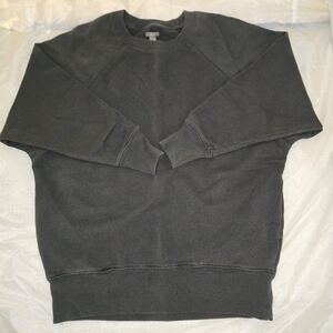 Aerie Women's Charcoal Gray Oversized Crewneck Sweater Size XS